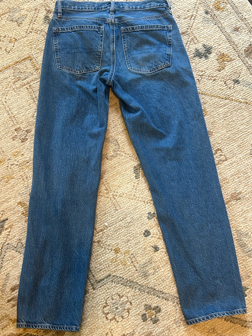 American Eagle Outfitters Straight Leg Jeans in Medium Blue - Picture 3 of 4